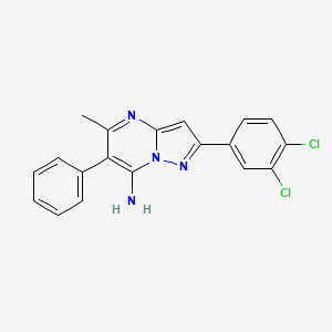 2-(3,4-Dichlorophenyl)-5-methyl-6-phenylpyrazolo[1,5-a]pyrimidin-7-amine