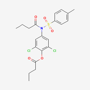 Butyric acid 4-[butyryl-(toluene-4-sulfonyl)-amino]-2,6-dichloro-phenyl ester