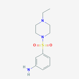 molecular formula C12H19N3O2S B2690945 3-[(4-Ethylpiperazin-1-yl)sulfonyl]aniline CAS No. 436095-36-2