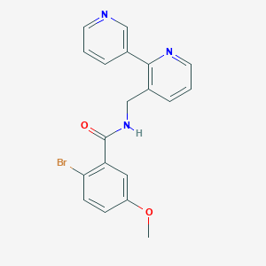 N-([2,3'-bipyridin]-3-ylmethyl)-2-bromo-5-methoxybenzamide