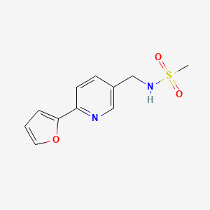 N-((6-(furan-2-yl)pyridin-3-yl)methyl)methanesulfonamide
