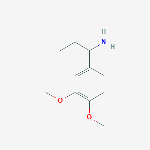 molecular formula C12H19NO2 B2690953 1-(3,4-Dimethoxyphenyl)-2-methylpropan-1-amine CAS No. 765262-99-5
