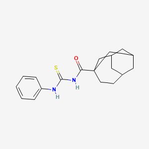 N-(phenylcarbamothioyl)tricyclo[4.3.1.1~3,8~]undecane-3-carboxamide