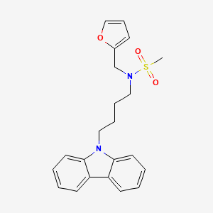 (4-Carbazol-9-ylbutyl)(2-furylmethyl)(methylsulfonyl)amine