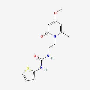 molecular formula C14H17N3O3S B2690963 1-[2-(4-methoxy-6-methyl-2-oxo-1,2-dihydropyridin-1-yl)ethyl]-3-(thiophen-2-yl)urea CAS No. 1904292-57-4