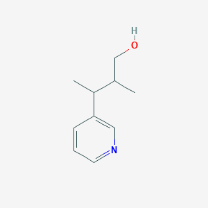 molecular formula C10H15NO B2691003 2-Methyl-3-pyridin-3-ylbutan-1-ol CAS No. 2248297-05-2