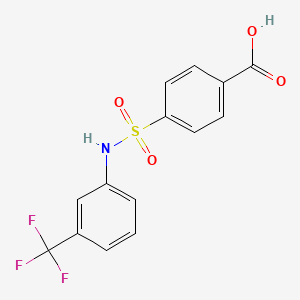 molecular formula C14H10F3NO4S B2691009 4-(3-Trifluoromethyl-phenylsulfamoyl)-benzoic acid CAS No. 321979-21-9