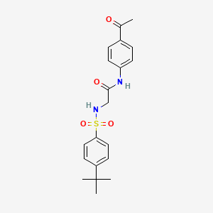 molecular formula C20H24N2O4S B2691013 N-(4-ACETYLPHENYL)-2-(4-TERT-BUTYLBENZENESULFONAMIDO)ACETAMIDE CAS No. 690644-62-3