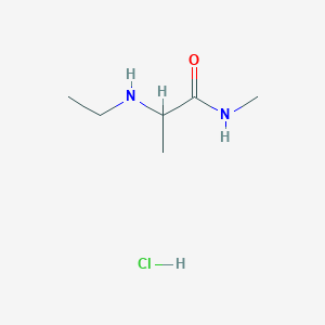 molecular formula C6H15ClN2O B2691018 2-(乙基氨基)-N-甲基丙酰胺 盐酸盐 CAS No. 2137457-79-3
