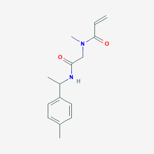 N-Methyl-N-[2-[1-(4-methylphenyl)ethylamino]-2-oxoethyl]prop-2-enamide