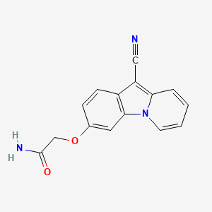 2-[(10-Cyanopyrido[1,2-a]indol-3-yl)oxy]acetamide
