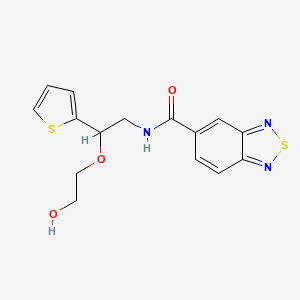 N-(2-(2-hydroxyethoxy)-2-(thiophen-2-yl)ethyl)benzo[c][1,2,5]thiadiazole-5-carboxamide