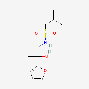 N-(2-(furan-2-yl)-2-hydroxypropyl)-2-methylpropane-1-sulfonamide