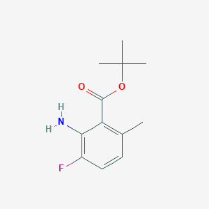molecular formula C12H16FNO2 B2691062 Tert-butyl 2-amino-3-fluoro-6-methylbenzoate CAS No. 2248361-51-3