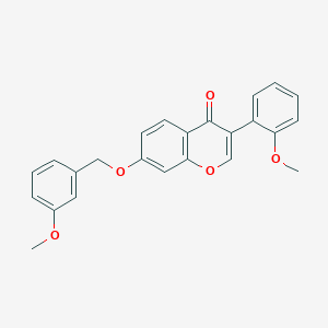 molecular formula C24H20O5 B2691103 3-(2-Methoxyphenyl)-7-[(3-methoxyphenyl)methoxy]chromen-4-one CAS No. 610751-59-2