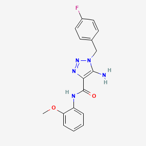 5-amino-1-(4-fluorobenzyl)-N-(2-methoxyphenyl)-1H-1,2,3-triazole-4-carboxamide