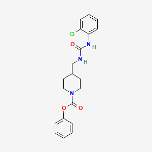 molecular formula C20H22ClN3O3 B2691122 Phenyl 4-((3-(2-chlorophenyl)ureido)methyl)piperidine-1-carboxylate CAS No. 1235108-18-5