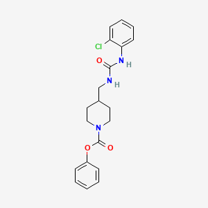 Phenyl 4-((3-(2-chlorophenyl)ureido)methyl)piperidine-1-carboxylate