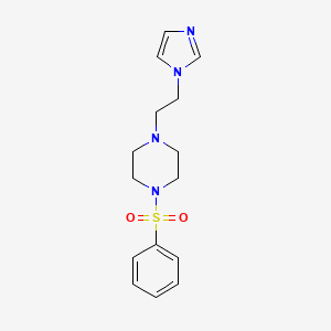 1-(2-(1H-imidazol-1-yl)ethyl)-4-(phenylsulfonyl)piperazine