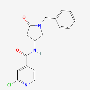 N-(1-benzyl-5-oxopyrrolidin-3-yl)-2-chloropyridine-4-carboxamide