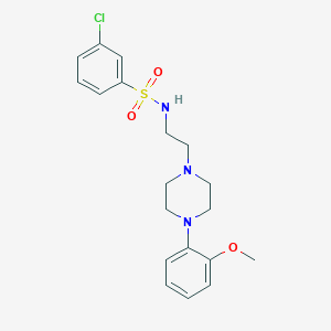 3-chloro-N-(2-(4-(2-methoxyphenyl)piperazin-1-yl)ethyl)benzenesulfonamide