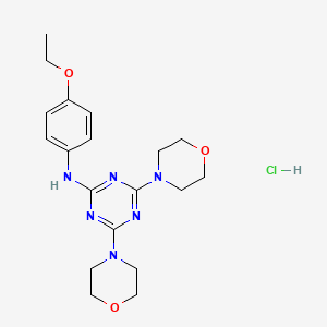 B2691154 N-(4-ethoxyphenyl)-4,6-dimorpholino-1,3,5-triazin-2-amine hydrochloride CAS No. 1179460-92-4