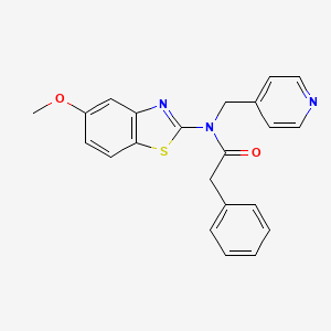 N-(5-methoxybenzo[d]thiazol-2-yl)-2-phenyl-N-(pyridin-4-ylmethyl)acetamide