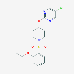 5-Chloro-2-[1-(2-ethoxyphenyl)sulfonylpiperidin-4-yl]oxypyrimidine