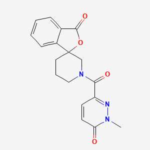 1'-(1-methyl-6-oxo-1,6-dihydropyridazine-3-carbonyl)-3H-spiro[isobenzofuran-1,3'-piperidin]-3-one