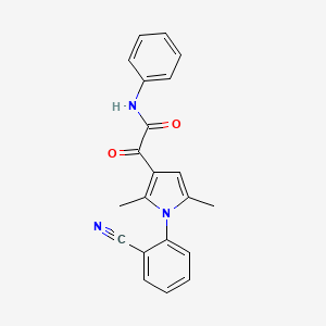 2-[1-(2-cyanophenyl)-2,5-dimethyl-1H-pyrrol-3-yl]-2-oxo-N-phenylacetamide
