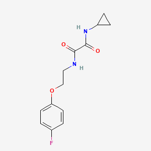 molecular formula C13H15FN2O3 B2691182 N1-cyclopropyl-N2-(2-(4-fluorophenoxy)ethyl)oxalamide CAS No. 1208406-33-0
