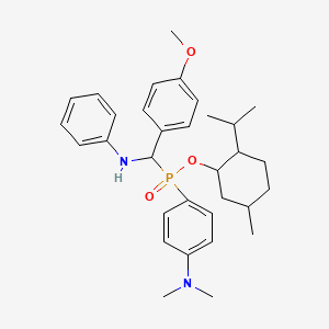 2-Isopropyl-5-methylcyclohexyl (4-(dimethylamino)phenyl)((4-methoxyphenyl)(phenylamino)methyl)phosphinate