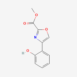 molecular formula C11H9NO4 B2691184 Methyl 4-(2-hydroxyphenyl)-1,3-oxazole-2-carboxylate CAS No. 2091517-76-7