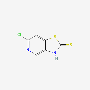6-chloro-3H-[1,3]thiazolo[4,5-c]pyridine-2-thione
