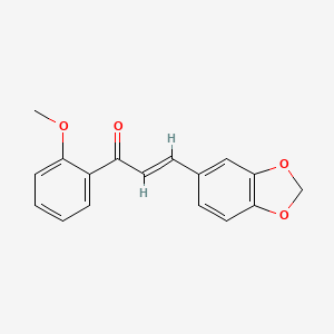 molecular formula C17H14O4 B2691196 (2E)-3-(2H-1,3-Benzodioxol-5-yl)-1-(2-methoxyphenyl)prop-2-en-1-one CAS No. 1352346-89-4