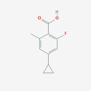 4-Cyclopropyl-2-fluoro-6-methylbenzoic acid