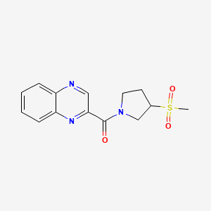 (3-(Methylsulfonyl)pyrrolidin-1-yl)(quinoxalin-2-yl)methanone