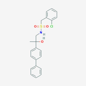 N-(2-([1,1'-biphenyl]-4-yl)-2-hydroxypropyl)-1-(2-chlorophenyl)methanesulfonamide