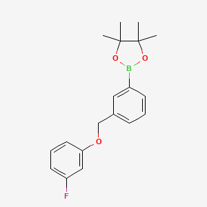 1,3,2-Dioxaborolane, 2-[3-[(3-fluorophenoxy)methyl]phenyl]-4,4,5,5-tetramethyl-
