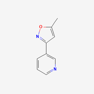 molecular formula C9H8N2O B2691227 5-Methyl-3-(pyridin-3-yl)isoxazole CAS No. 85903-32-8