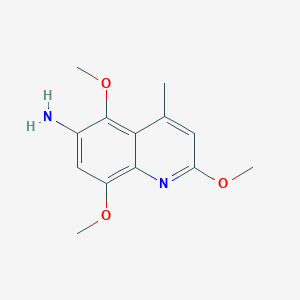 molecular formula C13H16N2O3 B2691230 2,5,8-Trimethoxy-4-methylquinolin-6-amine CAS No. 49584-51-2