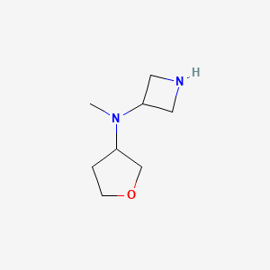 molecular formula C8H16N2O B2691236 N-methyl-N-[(3R)-tetrahydrofuran-3-yl]azetidin-3-amine CAS No. 1403813-12-6