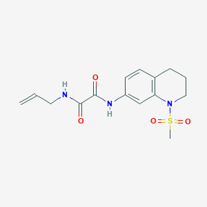 molecular formula C15H19N3O4S B2691242 N'-(1-methanesulfonyl-1,2,3,4-tetrahydroquinolin-7-yl)-N-(prop-2-en-1-yl)ethanediamide CAS No. 941893-99-8