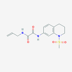 N'-(1-methylsulfonyl-3,4-dihydro-2H-quinolin-7-yl)-N-prop-2-enyloxamide