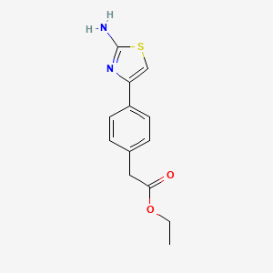 Ethyl 2-[4-(2-amino-1,3-thiazol-4-yl)phenyl]acetate