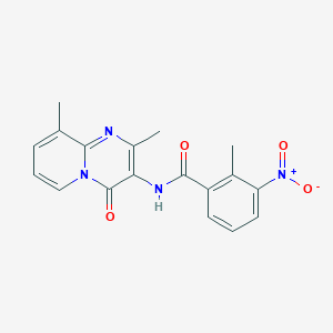 N-(2,9-dimethyl-4-oxo-4H-pyrido[1,2-a]pyrimidin-3-yl)-2-methyl-3-nitrobenzamide