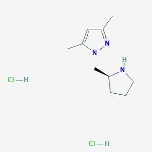 3,5-Dimethyl-1-{[(2S)-pyrrolidin-2-yl]methyl}-1H-pyrazole dihydrochloride