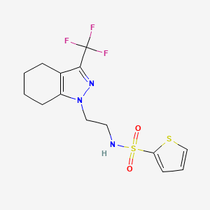 N-(2-(3-(trifluoromethyl)-4,5,6,7-tetrahydro-1H-indazol-1-yl)ethyl)thiophene-2-sulfonamide