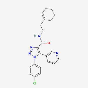 1-(4-chlorophenyl)-N-(2-(cyclohex-1-en-1-yl)ethyl)-5-(pyridin-3-yl)-1H-1,2,3-triazole-4-carboxamide