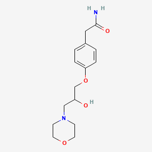 2-[4-(2-Hydroxy-3-morpholinopropoxy)phenyl]acetamide